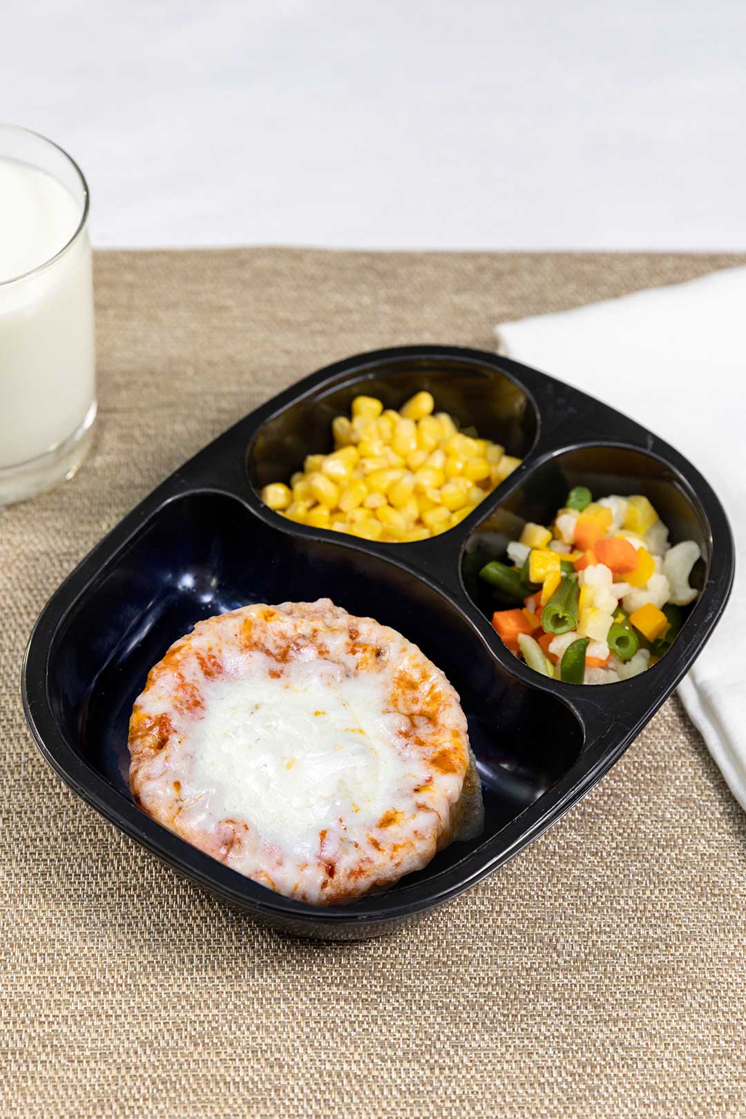 Pepperoni Pizza with Four Season Vegetables and Whole Kernel Corn