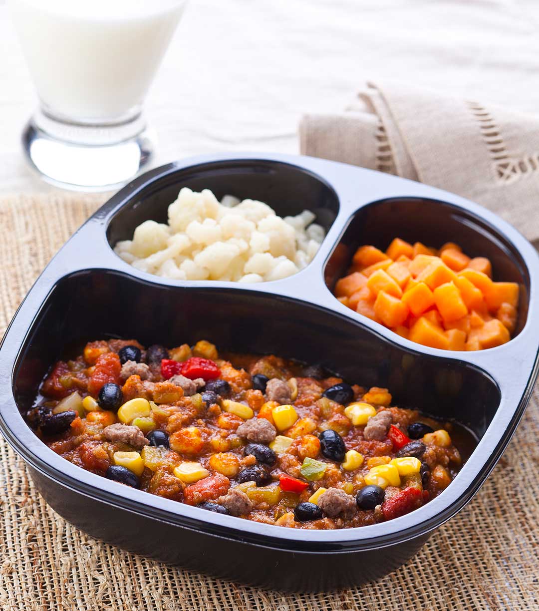 Taco Soup with Sweet Potatoes & Cauliflower