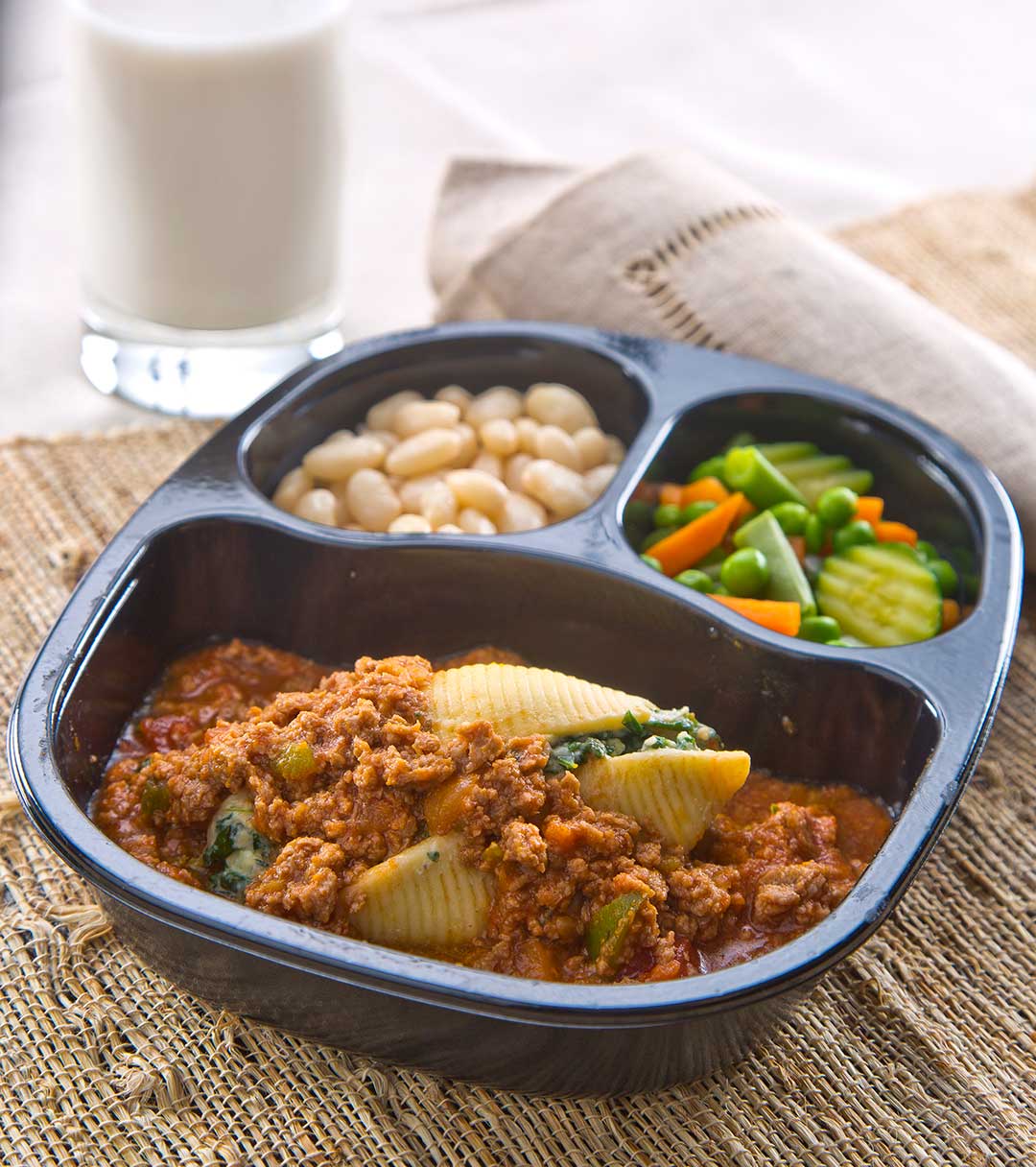 Florentine Stuffed Shell with Northern Beans & Spring Vegetables