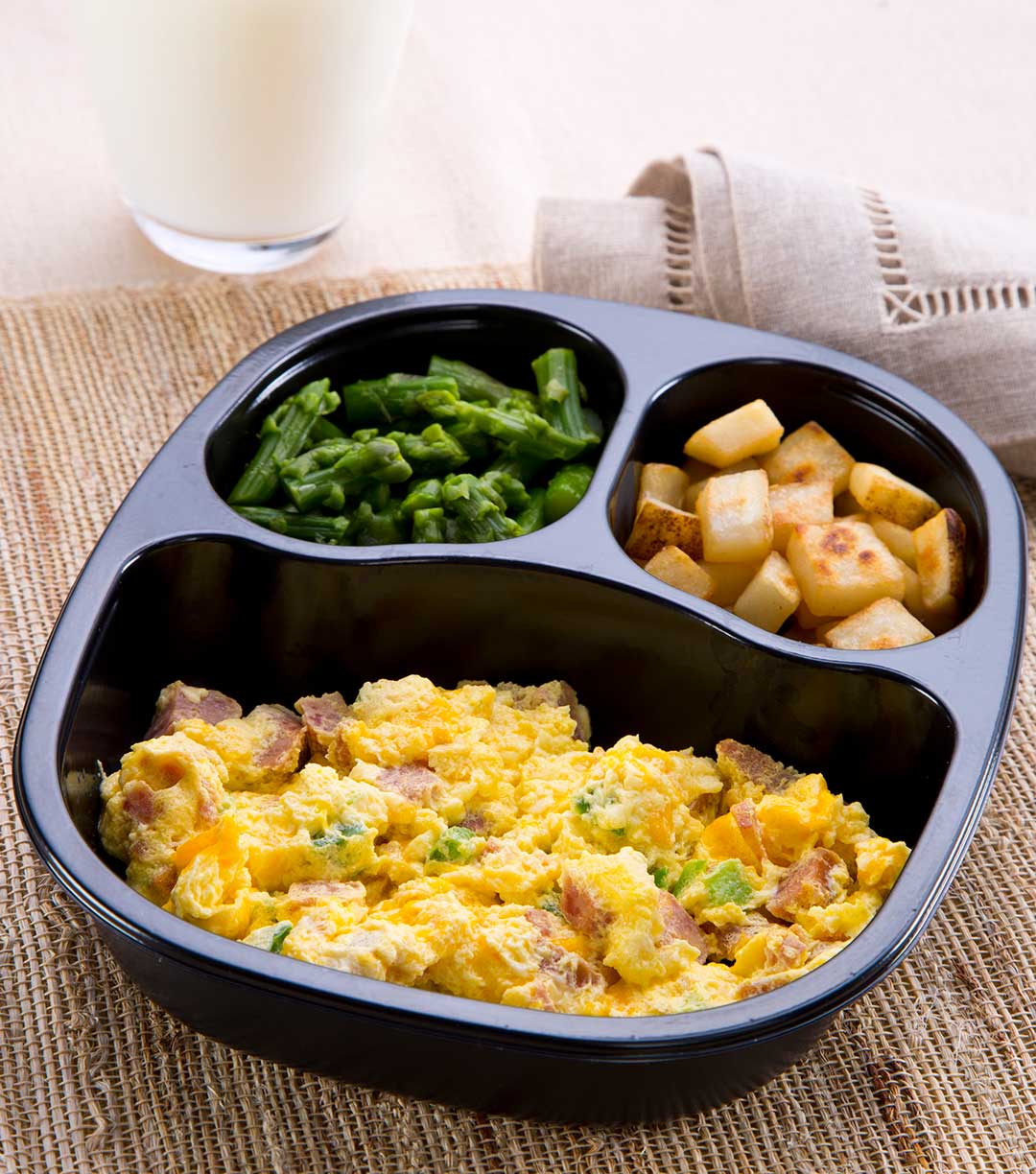 Breakfast Scramble with Asparagus & Hash Browns